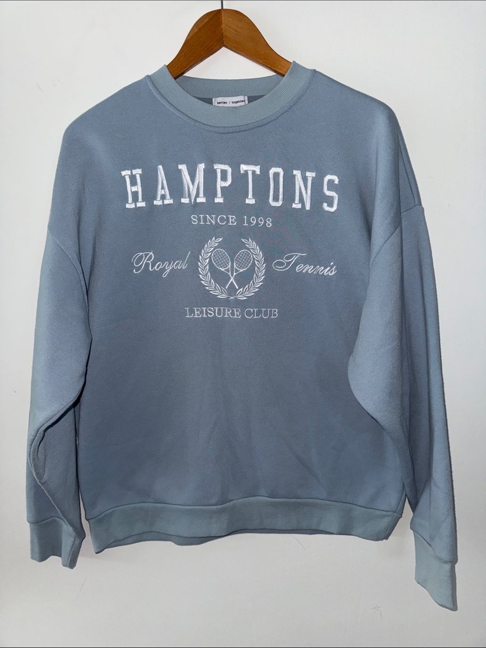 Vintage 90s Style Hamptons Royal Tennis Club Graphic Sweatshirt Better‎ Together